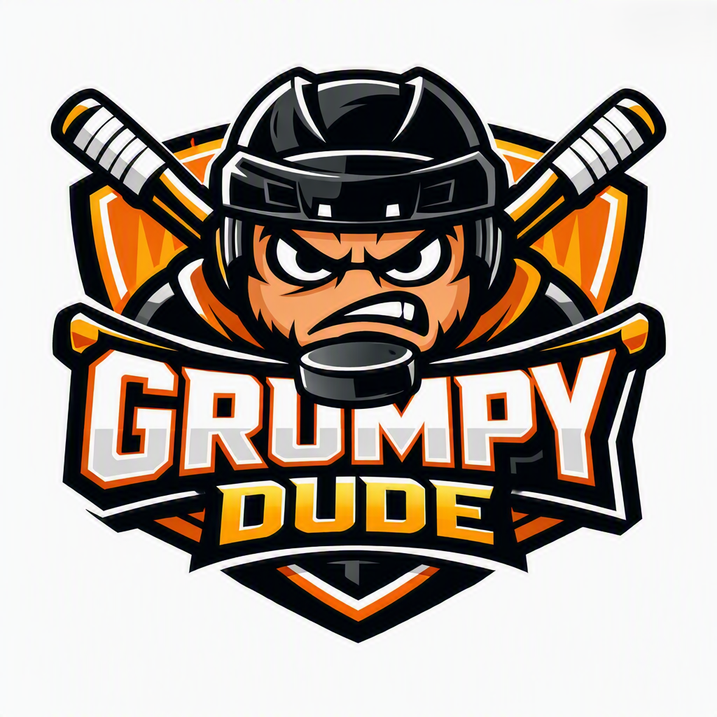 Grumpy Dude Hockey Logo